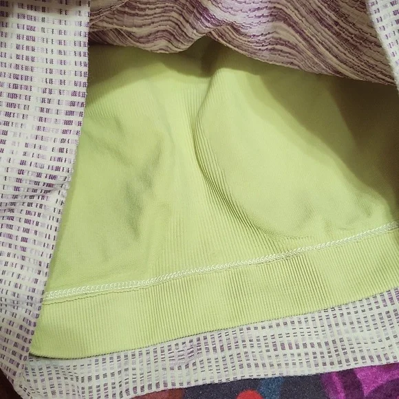 Lululemon Pale Yellow And Purple Long Sleeve Crop Top - Picture 5 of 6
